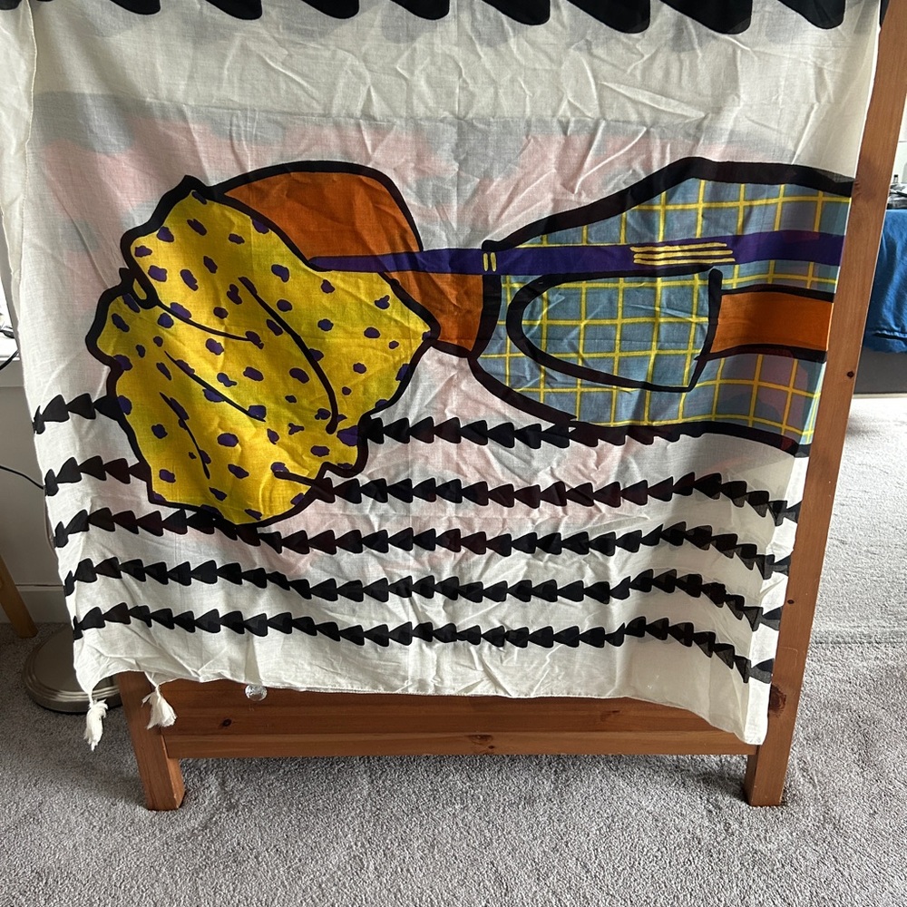 Colorful Graphic Print Scarf